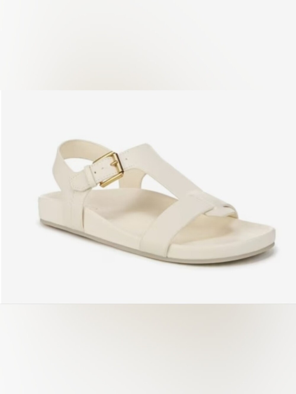Franco Sarto Bellamy Ivory Women's Buckle Strap Sandals Size 7